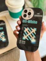 قاب Off-White لنز رینگی مشکی (کدC1321) - Image 3