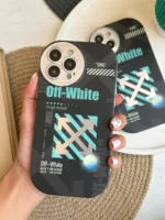 قاب Off-White لنز رینگی مشکی (کدC1321) - Image 5