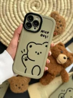 قاب Teddy bear Nice Day با آویز عروسکی (کدC1516) - Image 2