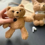کاور ایرپاد تدی عروسک پشمی رنگ روشن (کدa0071)