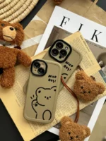 قاب Teddy bear Nice Day با آویز عروسکی (کدC1516) - Image 4