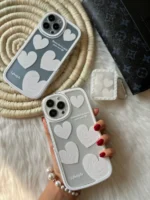 قاب قلب سفید استند دار با کاور ایرپاد (کد c1044) - Image 6