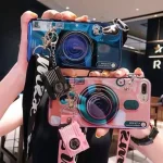 قاب موبایل آیفون دوربین کمرا لیزری صورتی