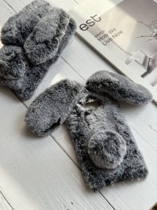 قاب موبایل سامسونگ طرح خرگوش پشمالو گوش دار - تصویر 2