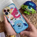 قاب موبایل آیفون سالیوان نقاشی پاستیلی محافظ لنزرنگی