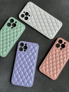 قاب موبایل آیفون شنل نگین سواروسکی محافظ لنز براق - تصویر 2