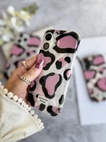 قاب پلنگی Romantic Pink آیفونی (کدC2062) - تصویر 3