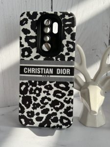 قاب موبایل شیائومی کریستین دیورپاریس دوربین قلبی محافظ لنز سیاه و سفید - تصویر 3