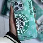 قاب موبایل آیفون استارباکس هلوگرامی سبز