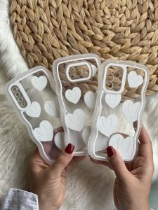 قاب موبایل آیفون قلب یخی محافظ لنزدار - تصویر 2