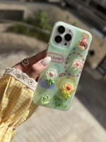 قاب گل برجسته زمینه سبز GOOD LUCK (کدC2107) - تصویر 2