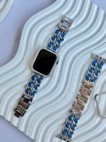 بند اپل واچ جین کارتیر با گارد نگینی (کدw5026)