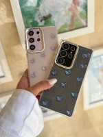 قاب پروانه رنگی زمینه شاینی (کدC2108) - تصویر 2