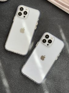 قاب موبایل آیفون ادویا پشت طلق لبه ژله ای بیرنگ - تصویر 3