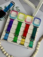 ست بند اپل واچ و گارد ژله ای رنگی (کدw5025) - تصویر 6