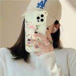 قاب خرس گلدار سفید با ایرپاد ست (کدc1020) - تصویر 5