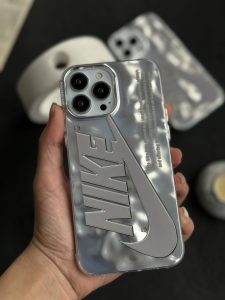 قاب موبایل آیفون نایک کرومی برجسته