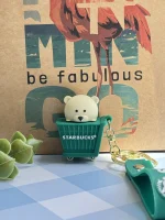 جاکلیدی سیلیکونی خرس استارباکس (کدa0164)