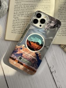 قاب موبایل آیفون موزیکال نورث فیس ( The North face ) کرومی