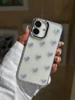 قاب پروانه رنگی زمینه شاینی (کدC2108) - تصویر 5