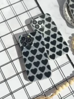 قاب قلب مشکی شاینی (کدC1843)