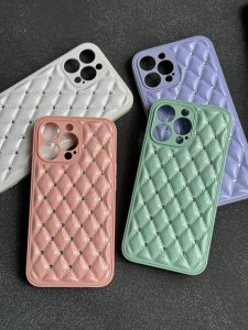 قاب موبایل آیفون شنل نگین سواروسکی محافظ لنز براق