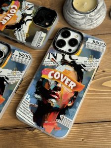 قاب موبایل آیفون صورت نقاشی فونتی - تصویر 2