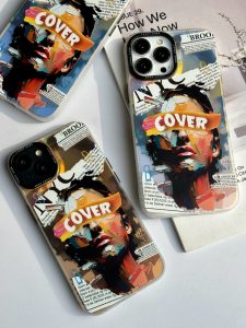 قاب موبایل آیفون صورت نقاشی فونتی - تصویر 3