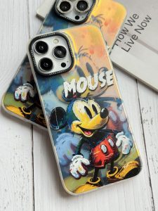 قاب موبایل آیفون میکی موس نقاشی هلوگرامی