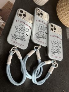 قاب موبایل آیفون خرس تدی اسکیت سوار (بدون بند) - تصویر 3