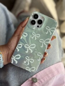 قاب موبایل پاپیون هلوگرامی سبز - تصویر 3