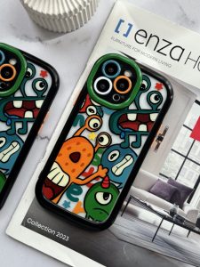 قاب موبایل آیفون هیولا شهر عجیب محافظ لنزدار - تصویر 3