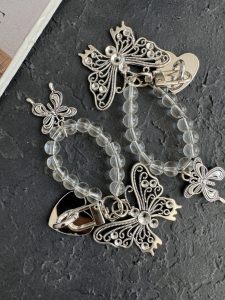 بند و آویز پروانه فلزی چسبی - تصویر 2