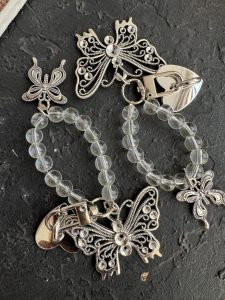 بند و آویز پروانه فلزی چسبی - تصویر 3