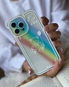 قاب موبایل آیفون خرس رنگین کمان