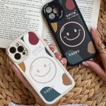 قاب موبایل آیفون بخند به زندگی محافظ لنزدار