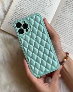 قاب موبایل آیفون شنل نگین سواروسکی محافظ لنز براق - تصویر 3