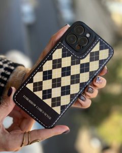 قاب موبایل آیفون دیپلمات چهارخونه محافظ لنزدار - تصویر 3