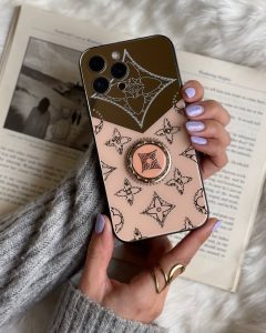 قاب موبایل سامسونگ لویی ویتون آینه و نگین حلقه - تصویر 2