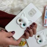 قاب موبایل سامسونگ گربه چشم تیله ای برجسته - تصویر 2