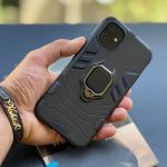 قاب موبایل سامسونگ آرمور بتمن حلقه دار مشکی - تصویر 2