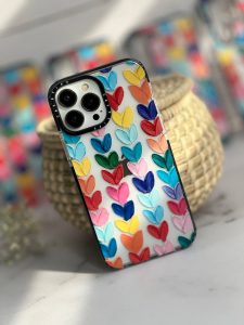 قاب موبایل آیفون پالت آبرنگی قلبی کستیفای