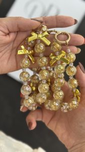 بند و آویز شامپاینی پاپیون