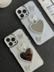 قاب موبایل آیفون پرنسس دایانا پروانه پاپیون قلب - تصویر 2