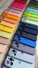 قاب موبایل آیفون سیلیکونی تک رنگ - تصویر 2