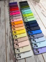 قاب موبایل آیفون سیلیکونی تک رنگ - تصویر 4