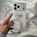 قاب موبایل قلب و پاپیون شاین اکلیلی + بندست - تصویر 6