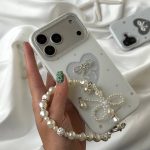 قاب موبایل قلب و پاپیون شاین اکلیلی + بندست - تصویر 8