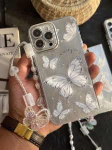 قاب موبایل ( آیفون - سامسونگ ) پروانه باترفلای بهاری بدون بند - تصویر 2