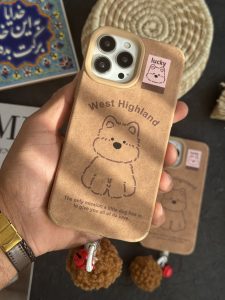 قاب موبایل آیفون دم پاپی سگ زنگوله دار